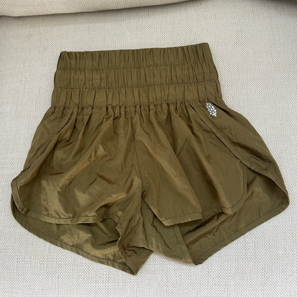 Olive Green FP Movement The Way Home Shorts NWOT